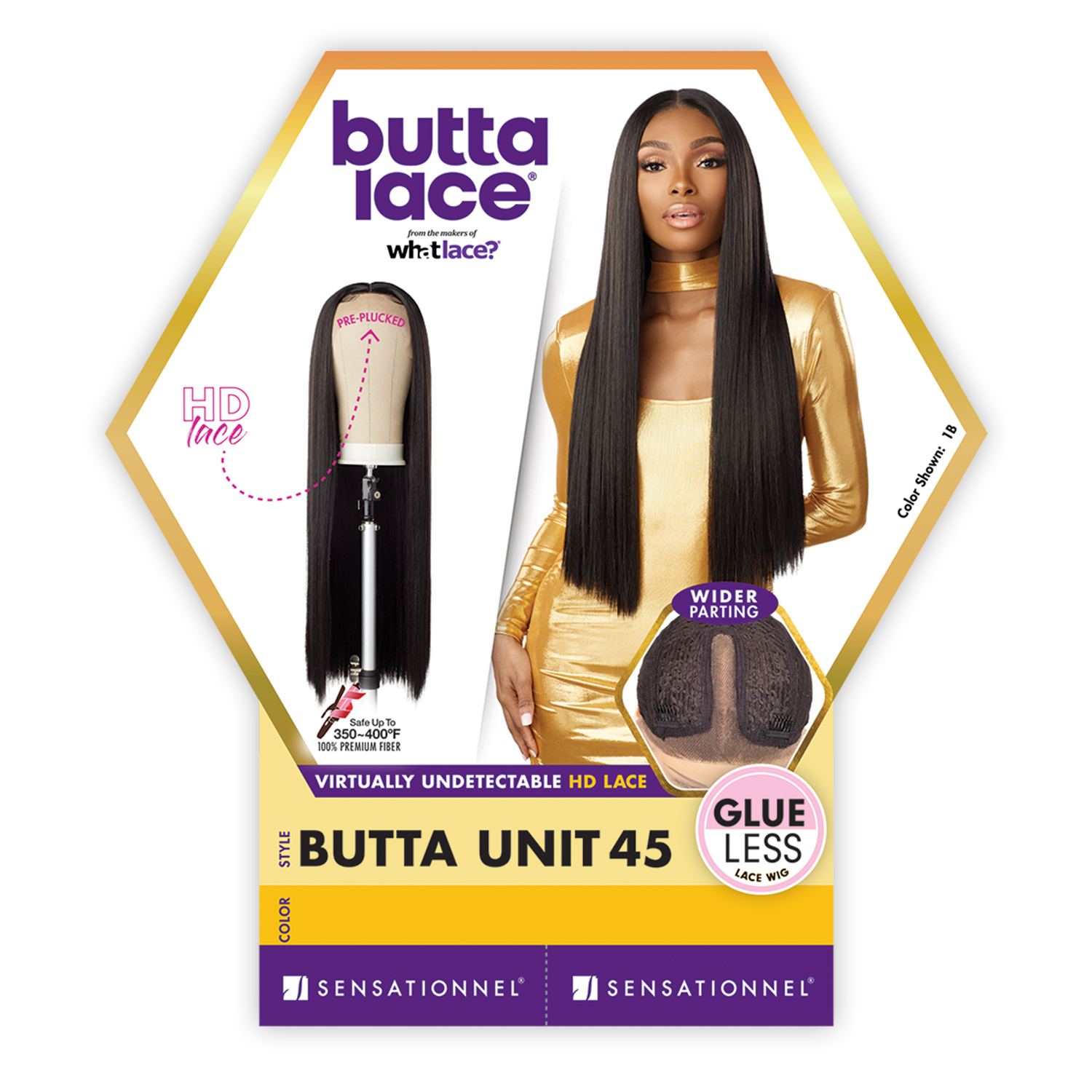 Sensationnel HD Lace Front Wig Glueless Butta Lace Unit 45