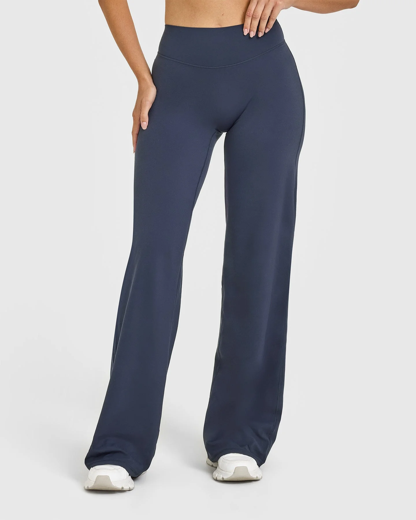 SoftMotion™ Straight Leg Bottoms with White Logo | True Blue