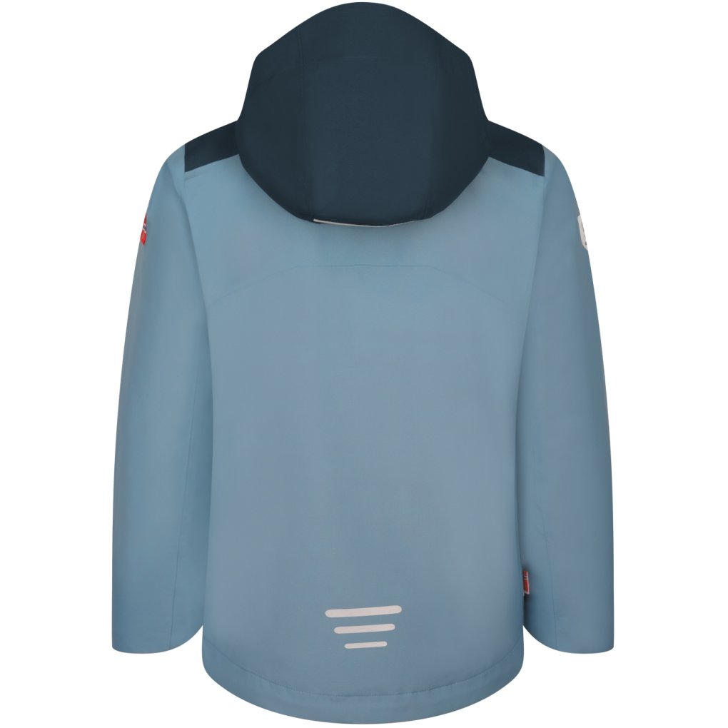 Trollkids Bergen Jacket Kids - Steel Blue/Black/Mango