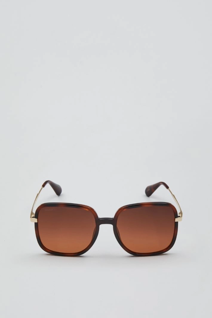 Oversized sunglasses - BROWN