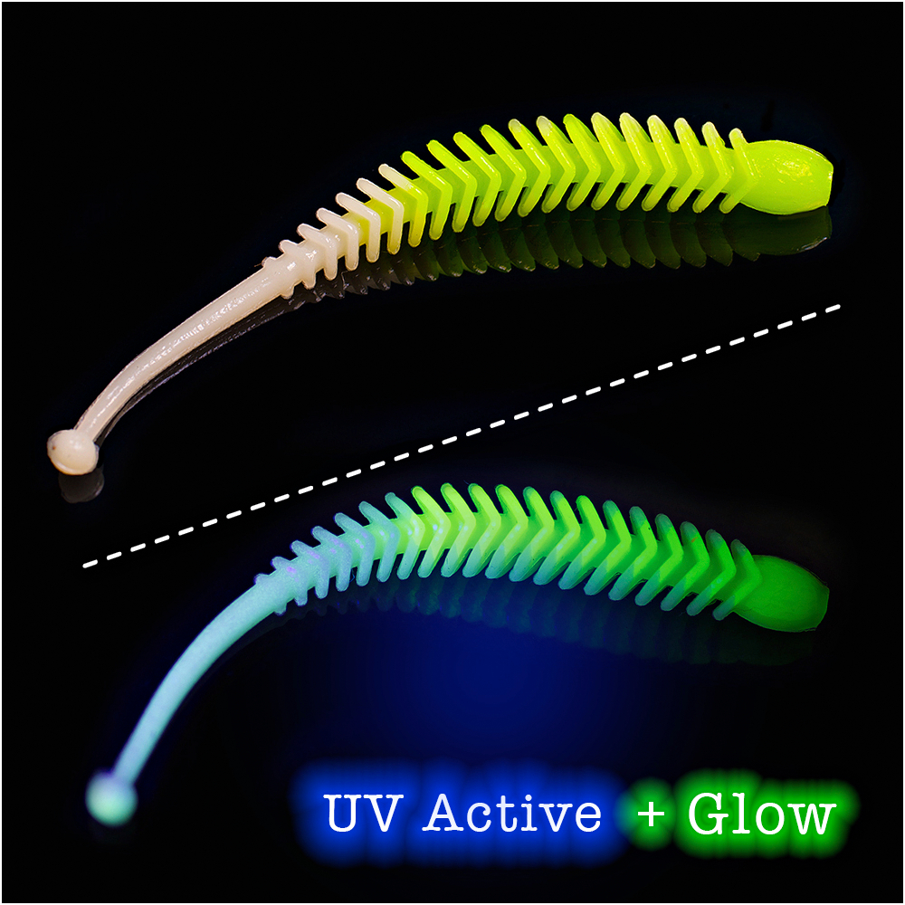 Trout Jara Soft Plastic Bait Boxter FAT (512, Garlic, Bubblegum)