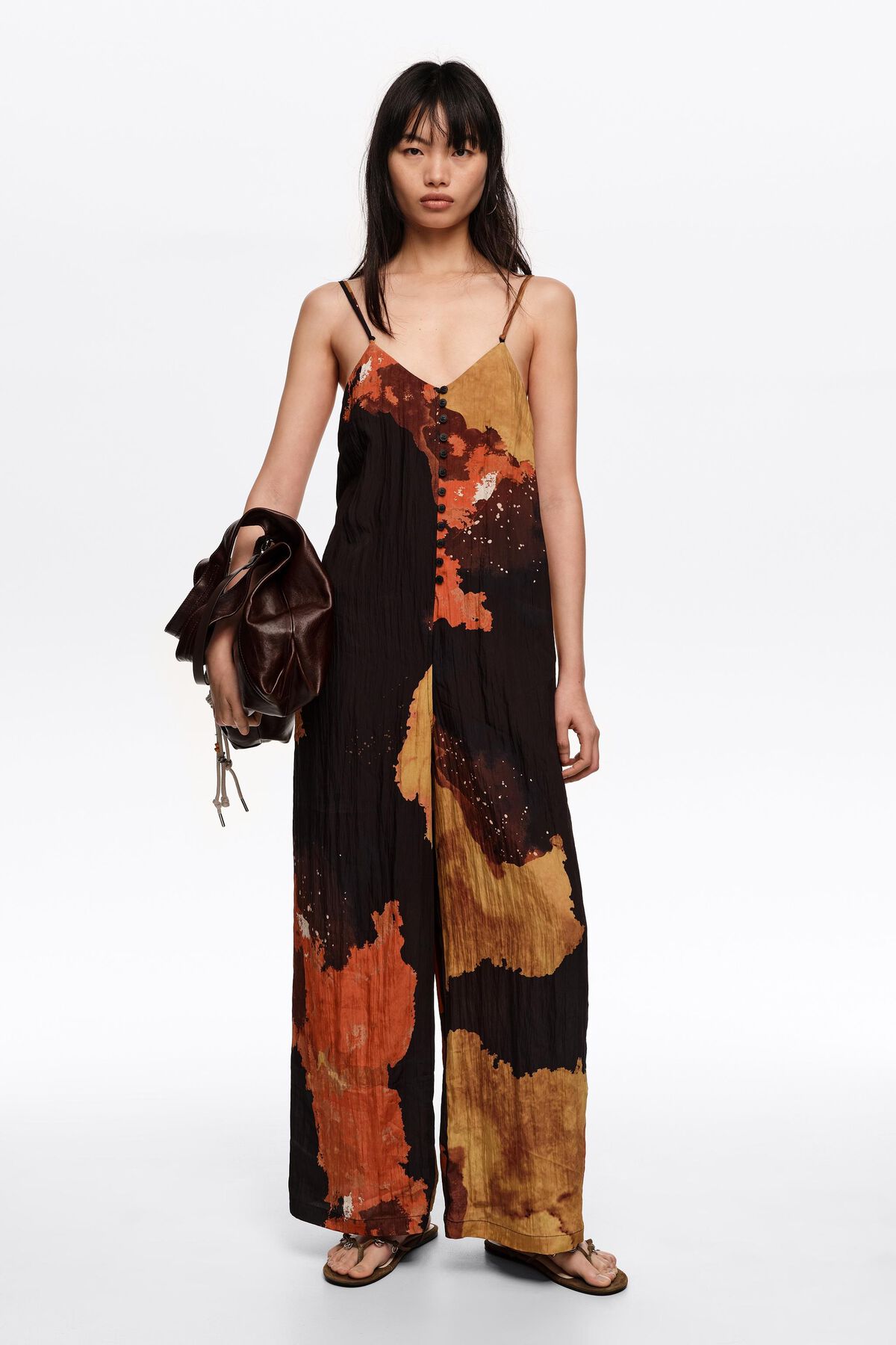 Blot black A-line jumpsuit