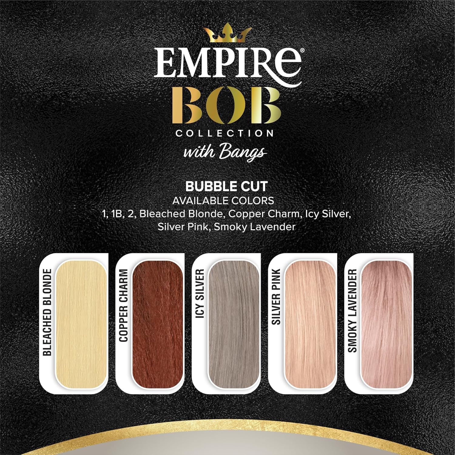 Sensationnel Human Hair Wig Empire Bob Collection with Bangs Bubble Cut