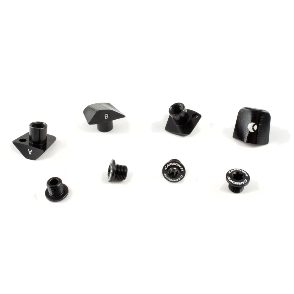 Carbon-Ti X-Cover Chainring Bolts - Dura Ace FC-R9200 - black