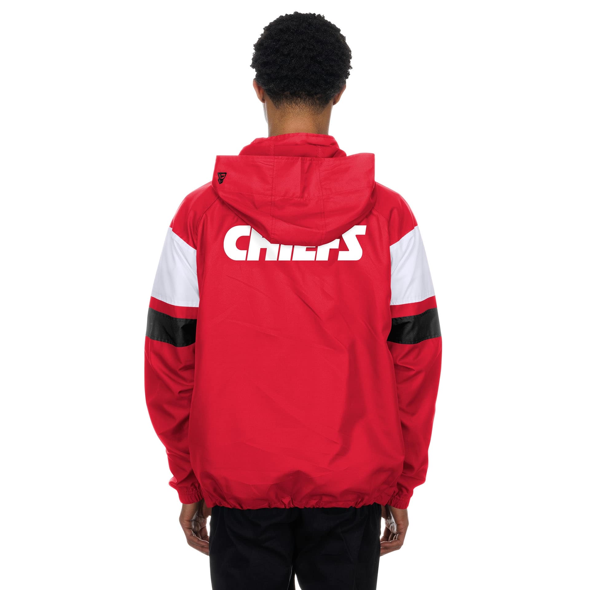 Kansas City Chiefs NFL Quarter Zip Windbreaker Jacket Red