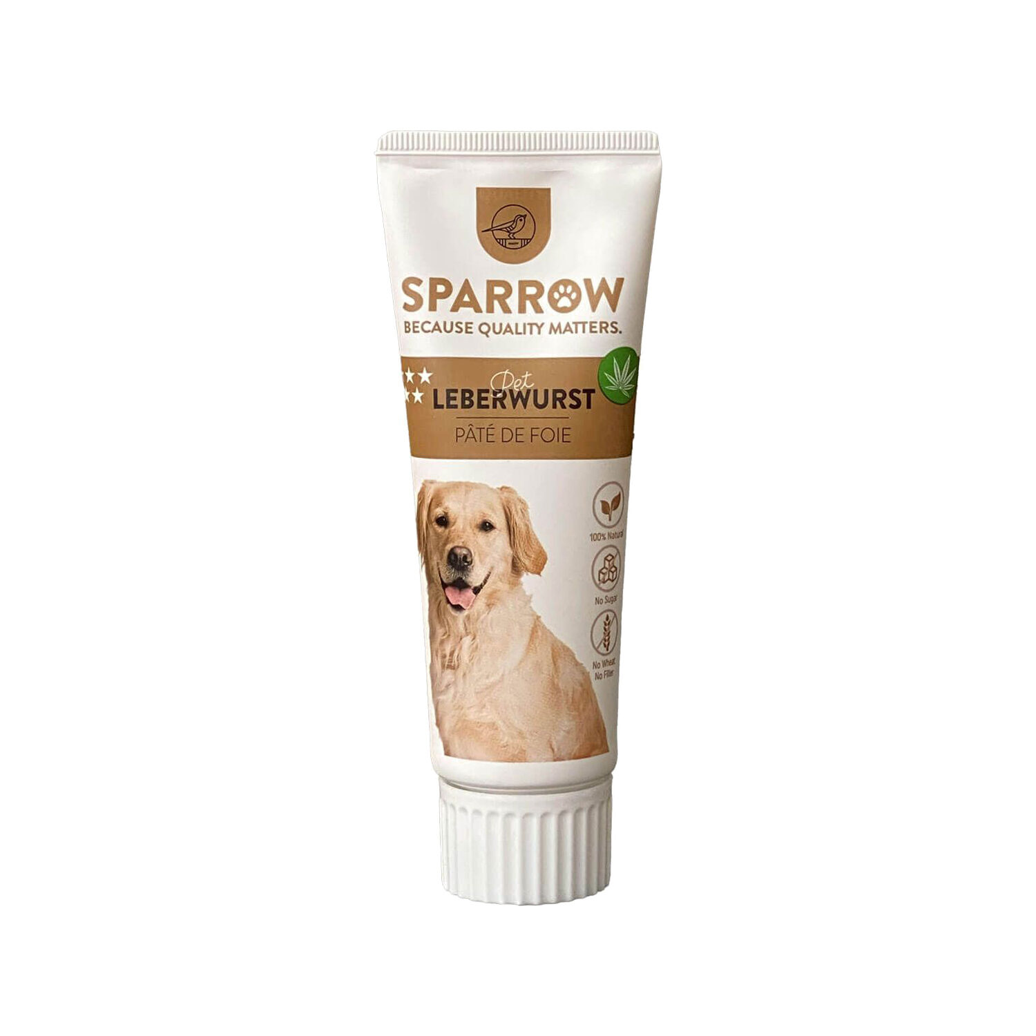 SPARROW Pet Liver Sausage Paste with CBD For Dogs - 75g