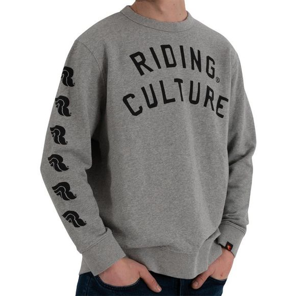 RIDING CULTURE LOGO SWEATER - GreyRef: RID0009