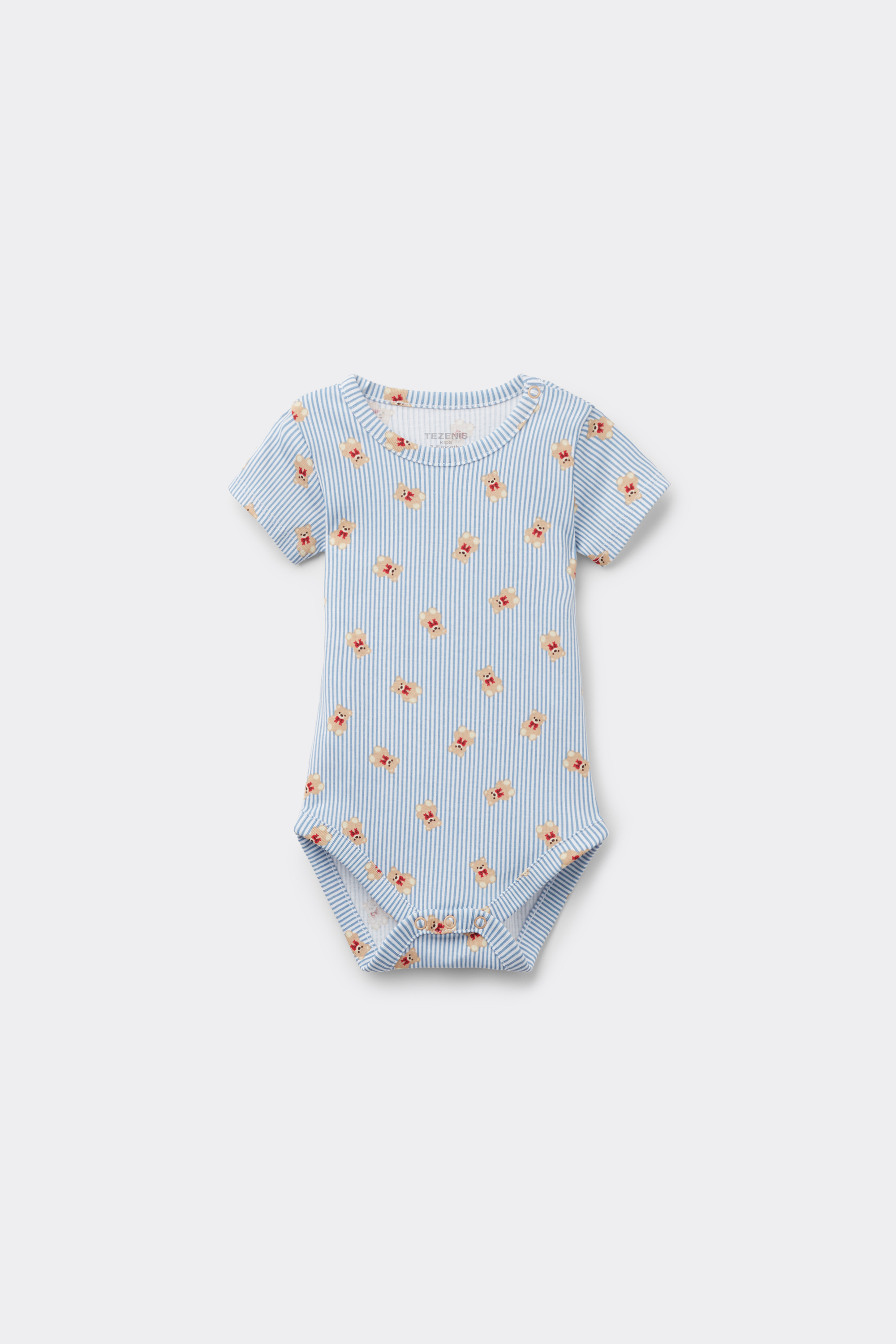Baby Pure Cotton Bodysuit with Short Sleeves