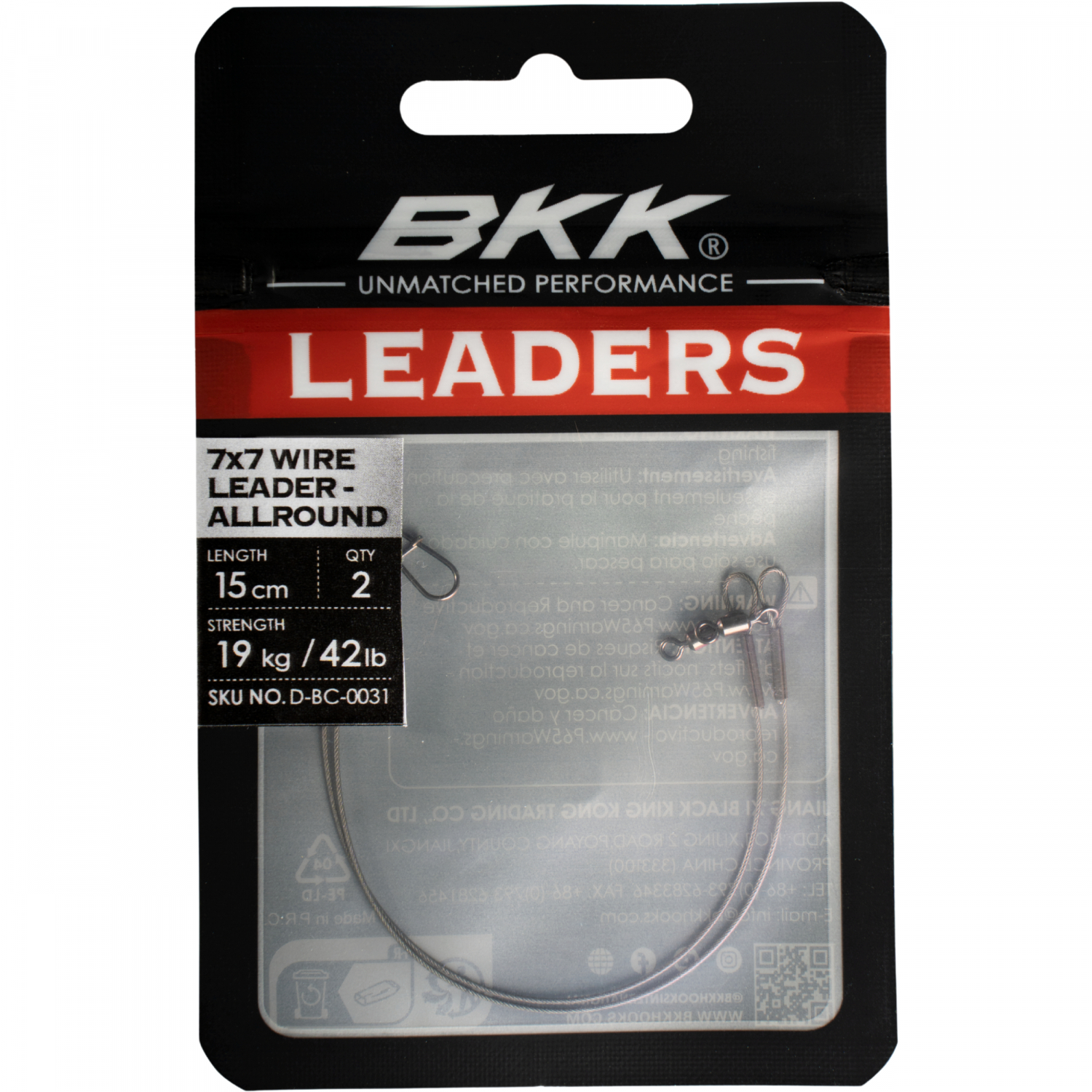 BKK 7x7 Wire Leader Allround (Duolock Snap)
