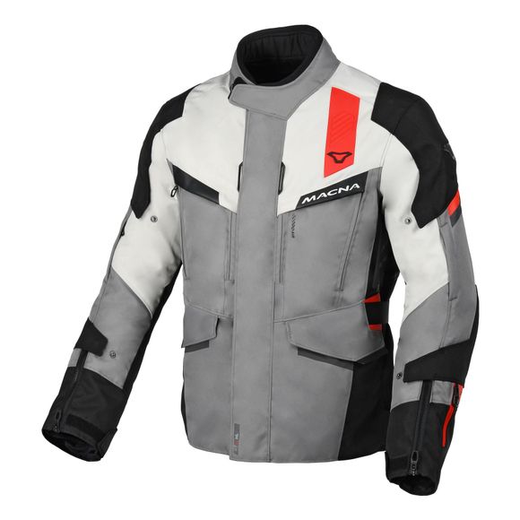 Blouson Moto Macna ZASTRO - Gris / RougeRef : MAC0449