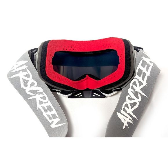 Cross Airscreen Aero 03 mx MX Iridum Mirror 2025 - Black / White screenRef: Asm0019 / 001-018-Ir3