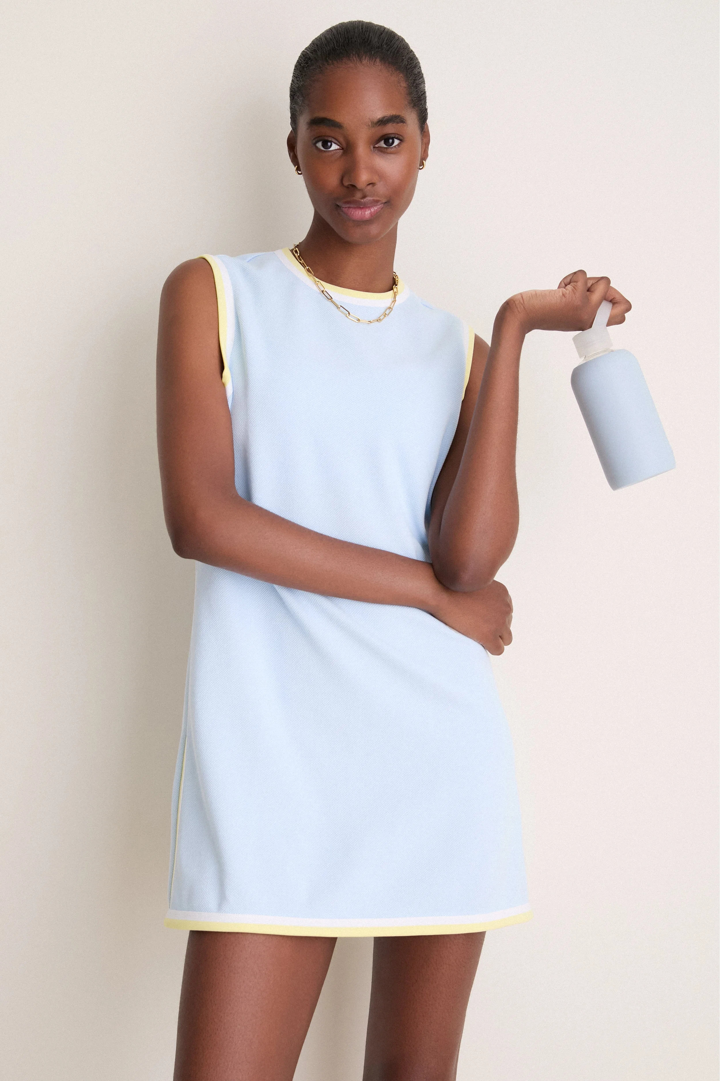 Light Blue Pique Cheryl Tennis Dress