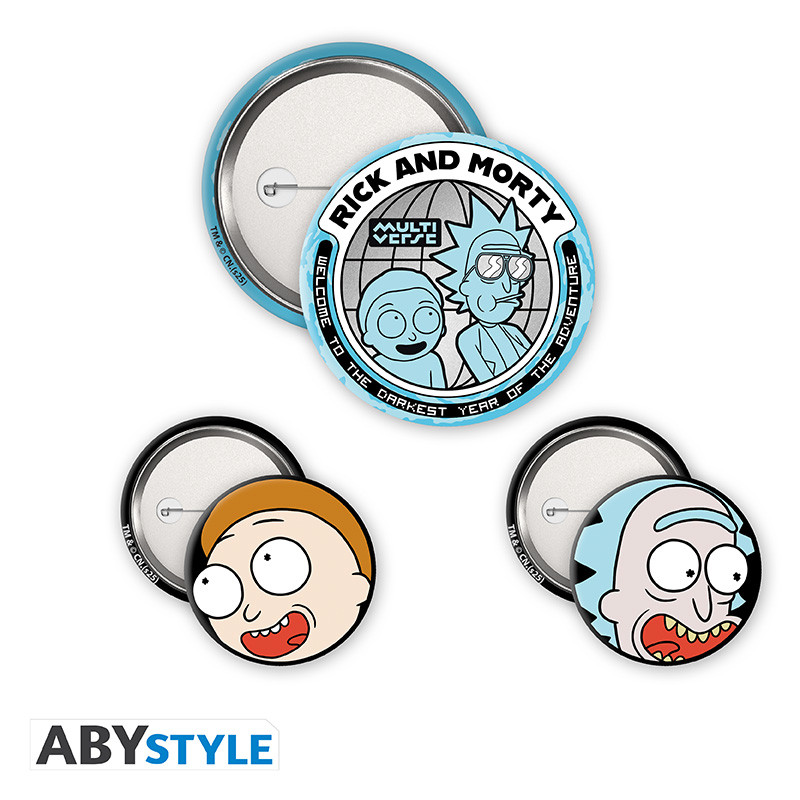 RICK AND MORTY Badge Pack Rick & Morty
