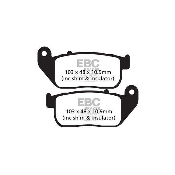 EBC Sinter Sintered Metal front brake padsRef: Fa381Hh / 17210006