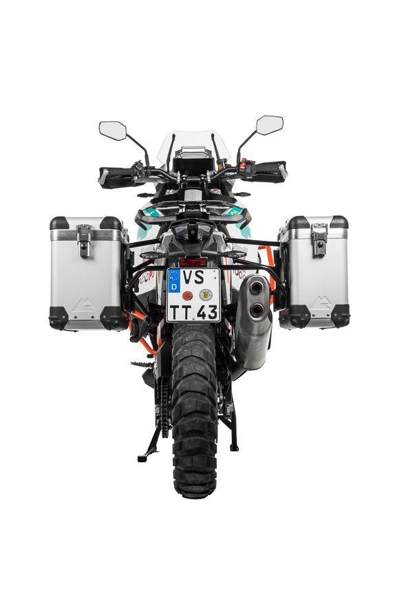 Touratech ZEGA Pro 31/38 suitcase - Black support included - Gray anodizedRef: Trt01669A / 01-373-5781-0