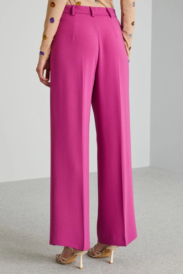 Cady palazzo trousers - CYCLAMEN