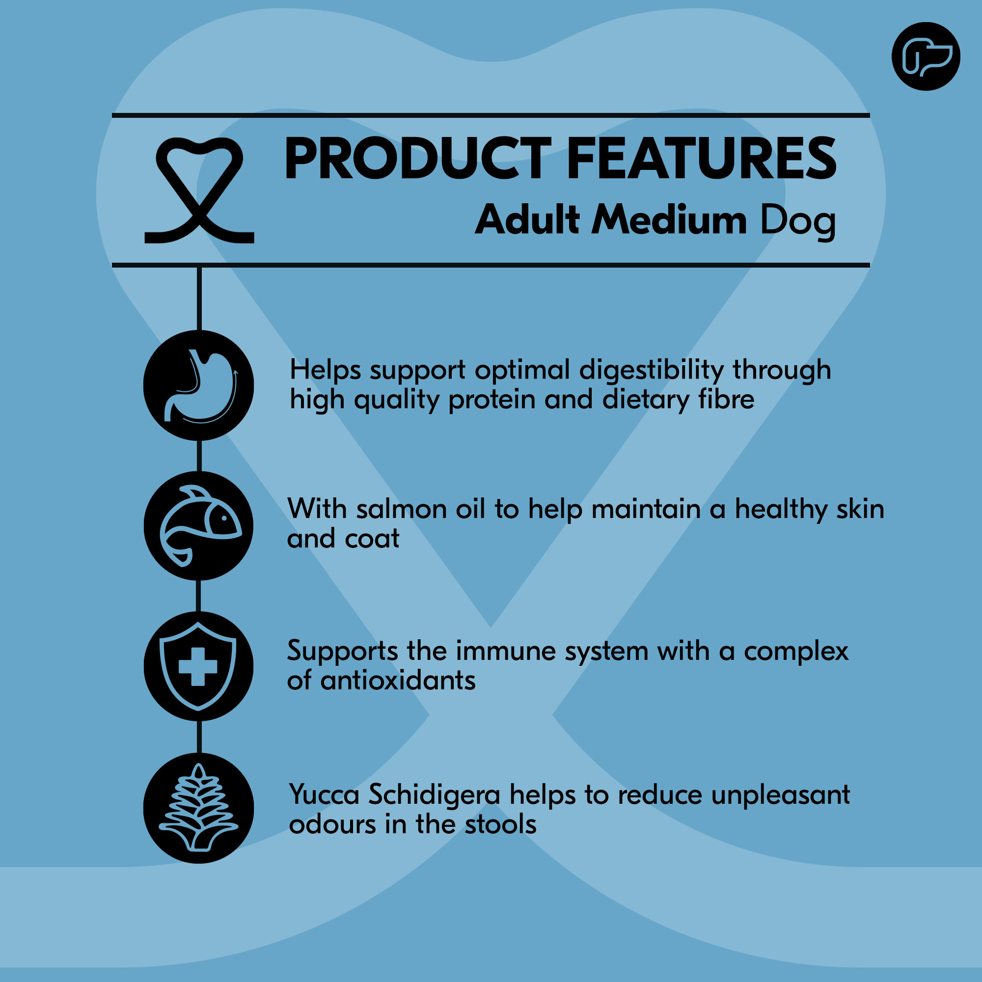 Vetality Adult Medium Dog - 2 x 3 kg