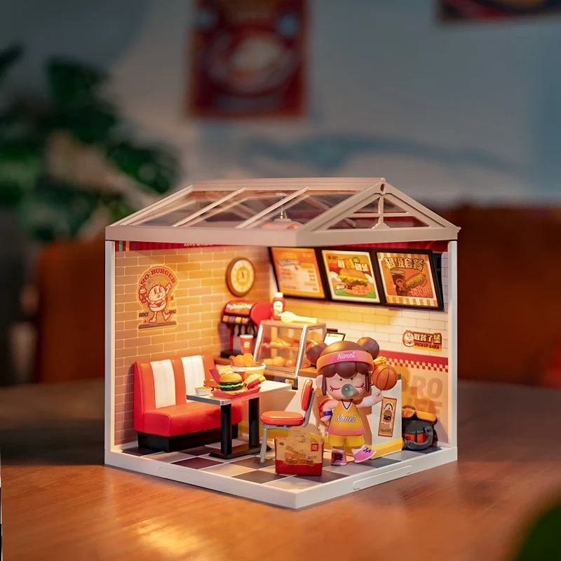 Yum Yum Burgers DIY Plastic Miniature House Robotime DW010
