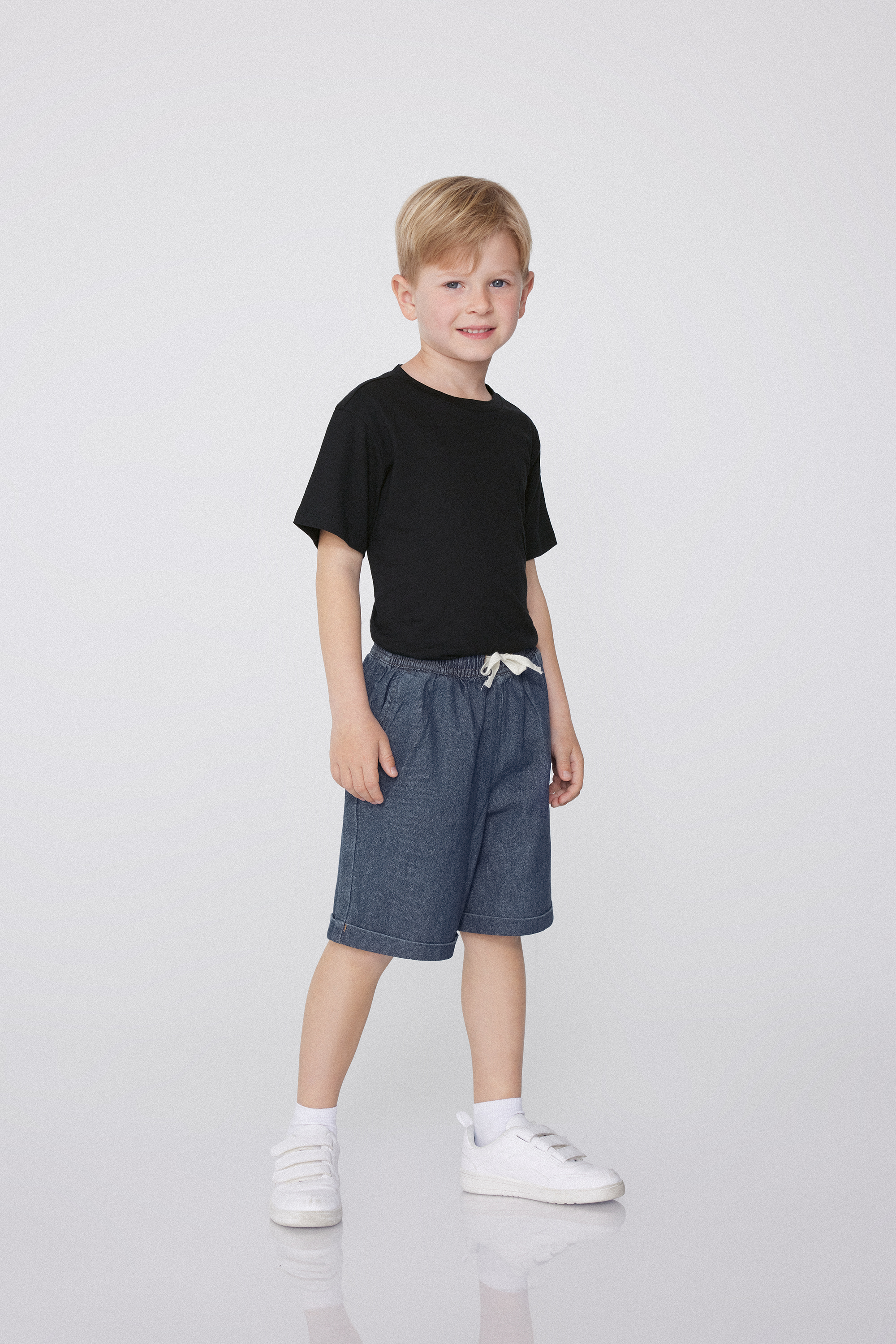 Boys’ Denim Shorts with Drawstring