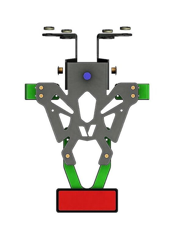 Support de plaque Bihr noirRef : BI00136A / 1061167