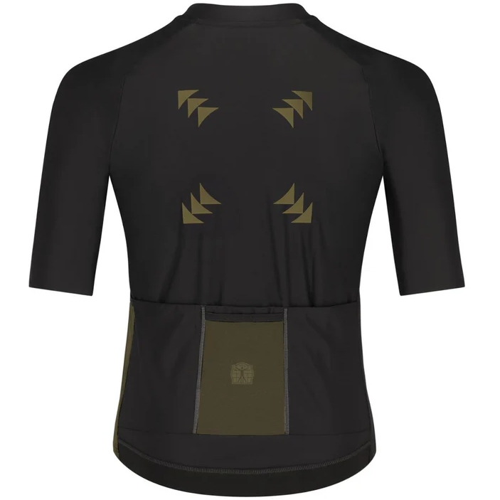 Bioracer Icon Gravel Jersey Men - black/olive