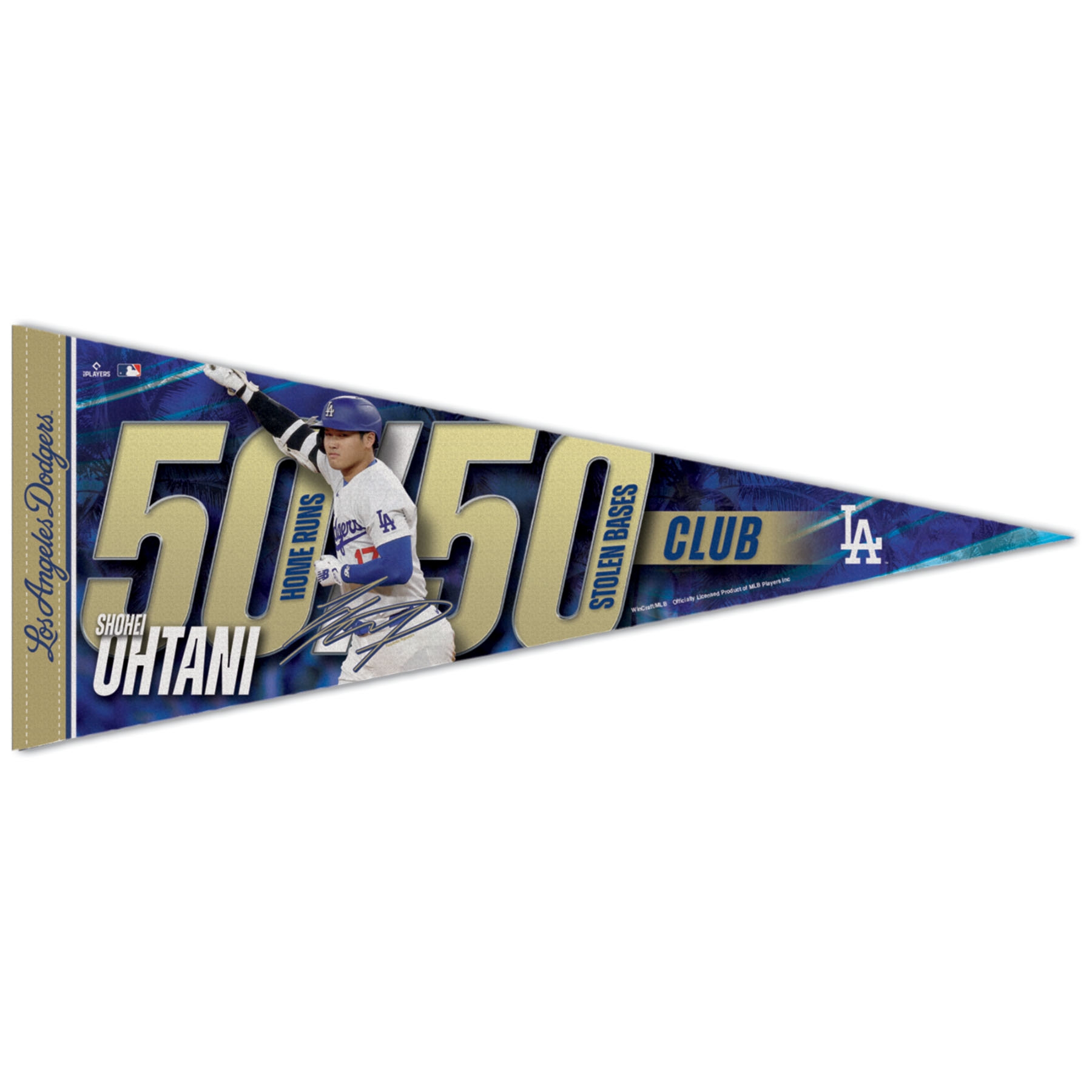 Shohei Ohtani Los Angeles Dodgers 50/50 Club Premium MLB Pennant