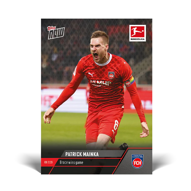 Topps UK - Patrick Mainka - Brace wins game - Bundesliga TOPPS NOW® Card #83