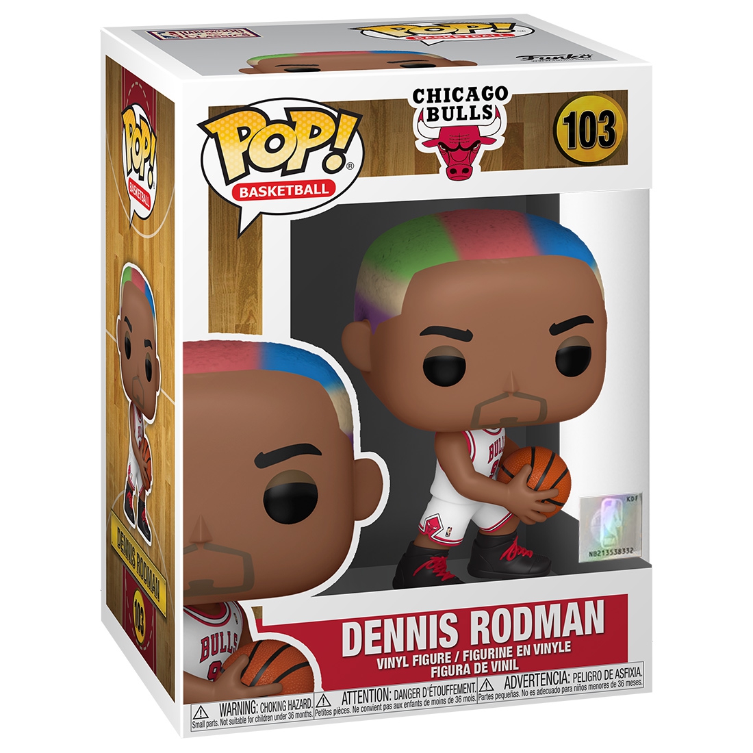 Dennis Rodman Chicago Bulls #103 Funko POP! Vinyl NBA Figure