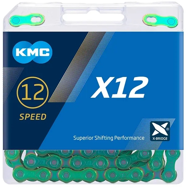 KMC X12 Chain - 12-speed - Aurora Green