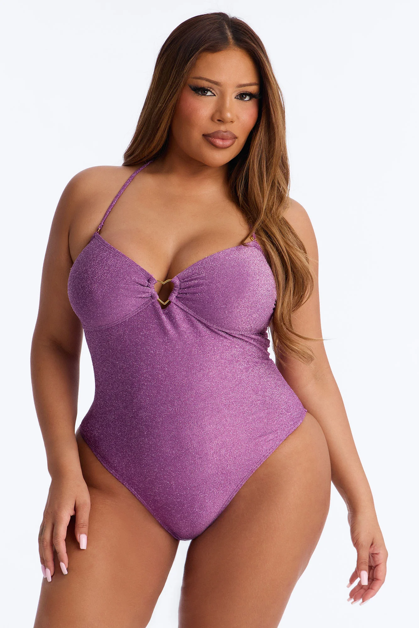 Sea You Soon 1 Piece Swimsuit - Purple