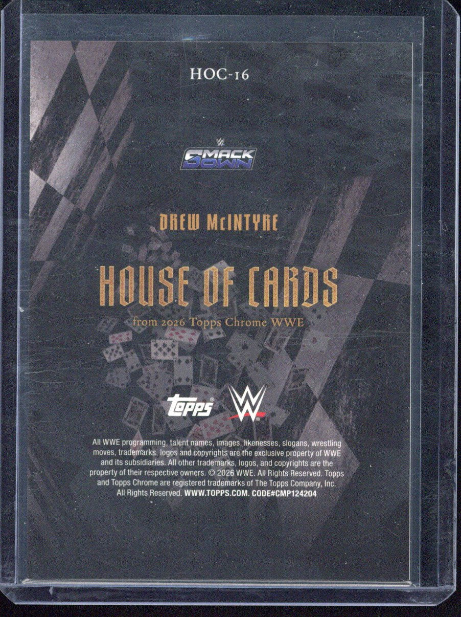 2026 Topps Chrome Drew McIntyre House of Cards #HOC-16