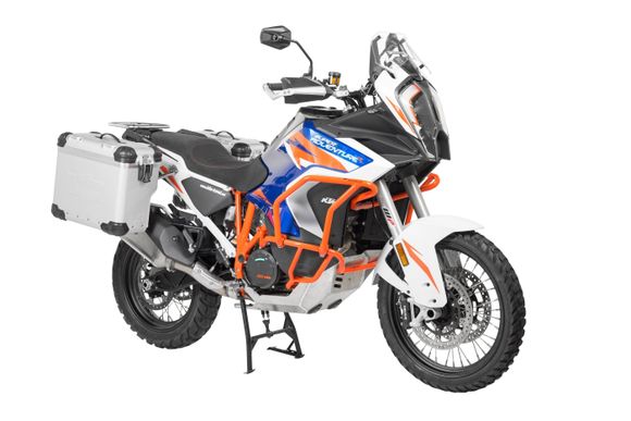 Touratech ZEGA Evo X suitcase With 38/38 offset - Black support included - Gray anodizedRef: Trt01675A / 01-373-6866-0