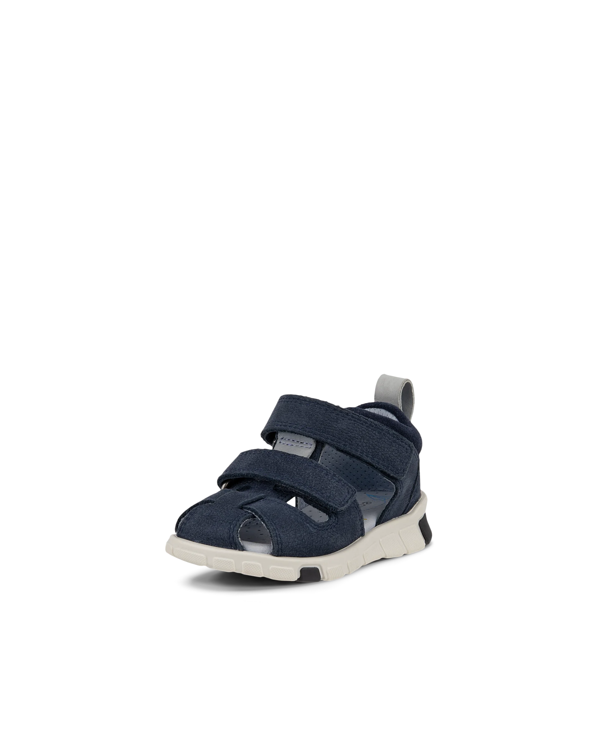 ECCO MINI STRIDE SANDAL Kinder Fischersandale aus Nubukleder Marineblau
