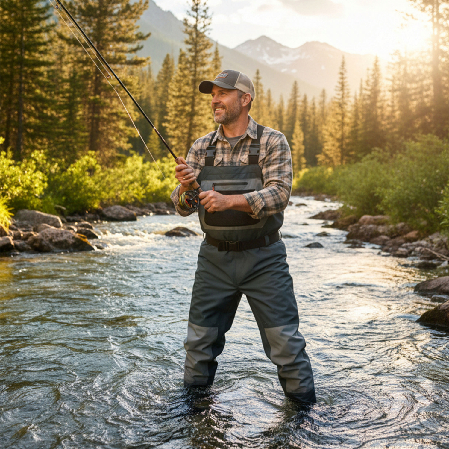 Kogha Waders, Breathable Men (Petrol)