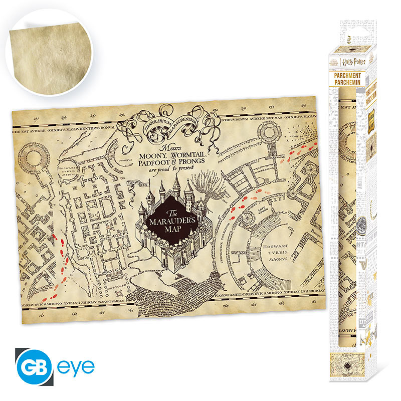 HARRY POTTER Parchment poster Marauder's Map