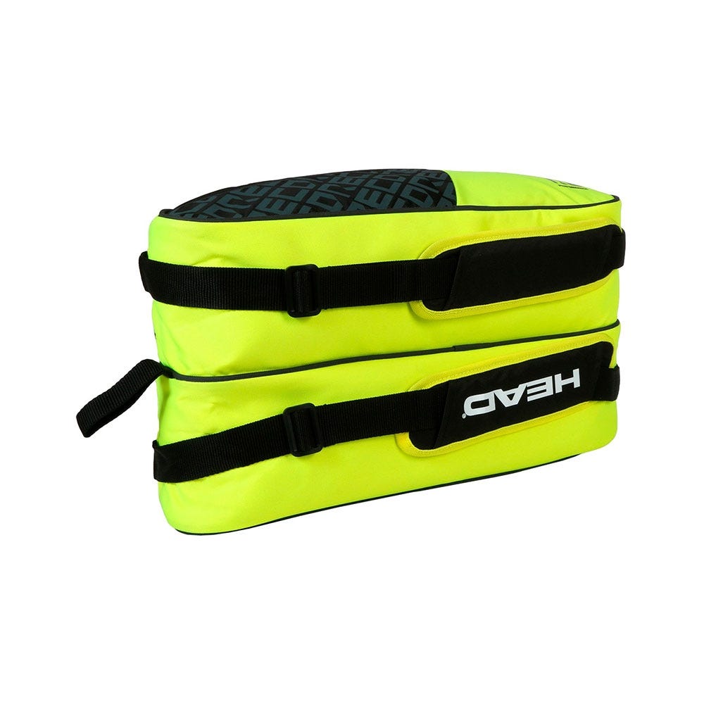 BLACK AND YELLOW HEAD CORE PADEL COMBI PADEL BAG