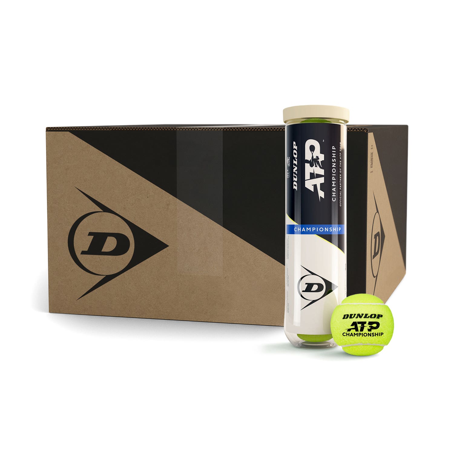 BOX 18 CANS X 4 BALLS DUNLOP ATP CHAMPIONSHIP 4PET