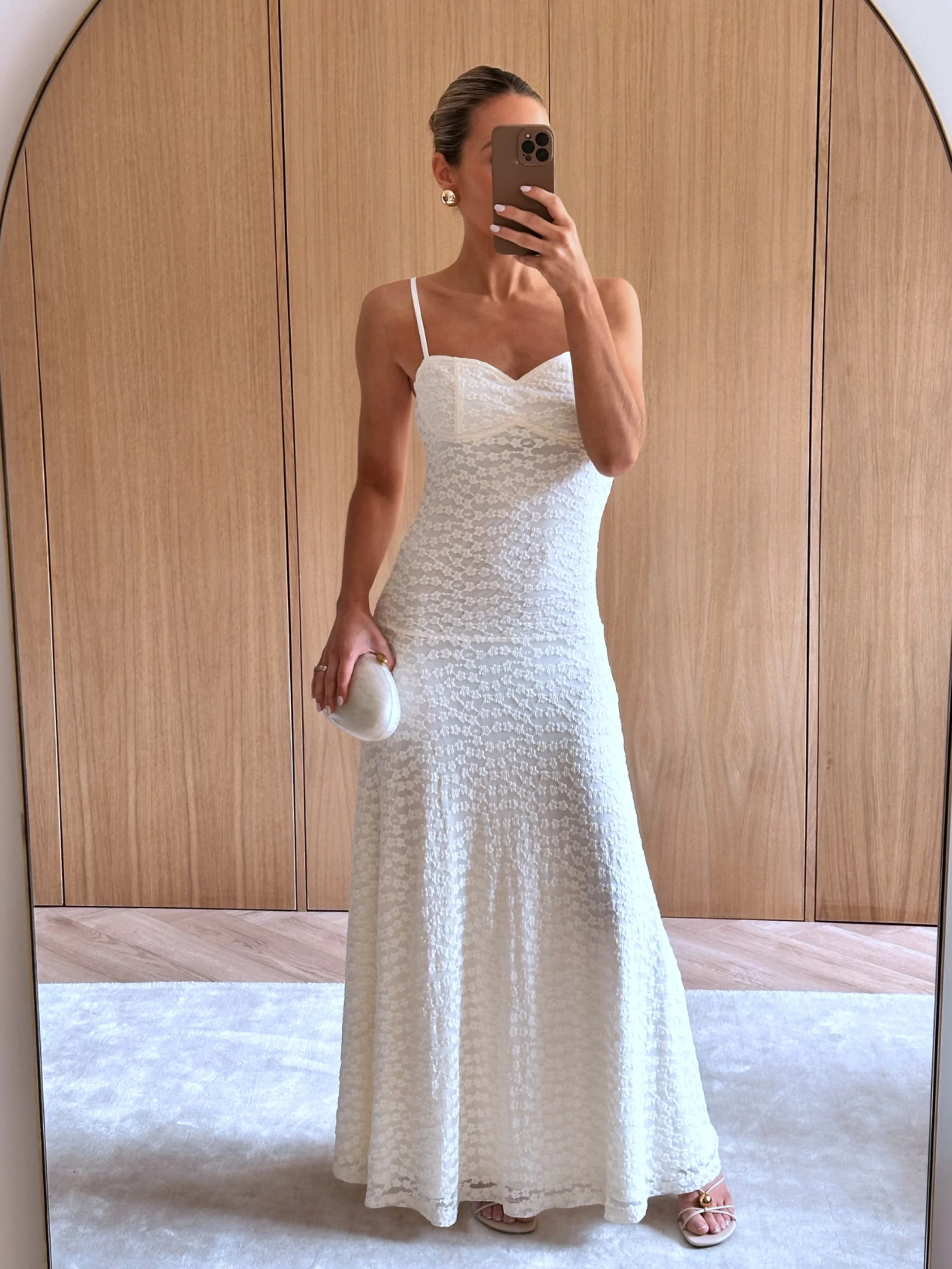 Verity Floral Maxi Dress - Cream
