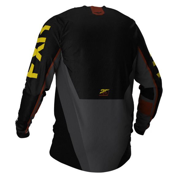 FXR PODIUM BLACK/CHAR/RUST/GOLD 2021 cross jersey - Black / GrayRef: FXR0044