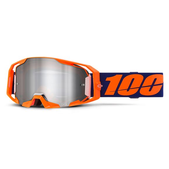 Masque cross 100% ARMATIC - Ecran Mirror Silver 2025 - OrangeRef : CE1490 / 50060-00003