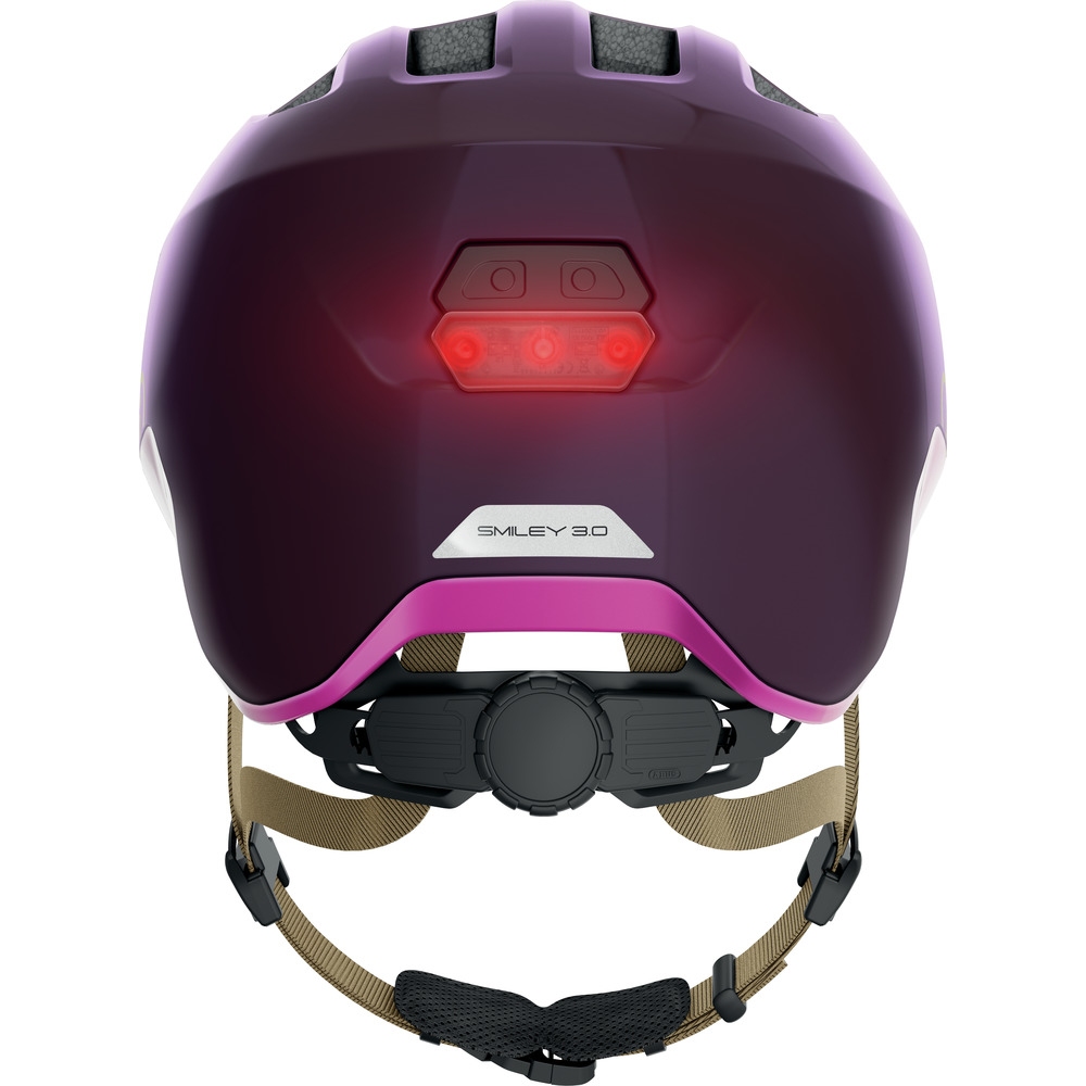 ABUS Smiley 3.0 ACE LED Kids Helmet - royal purple