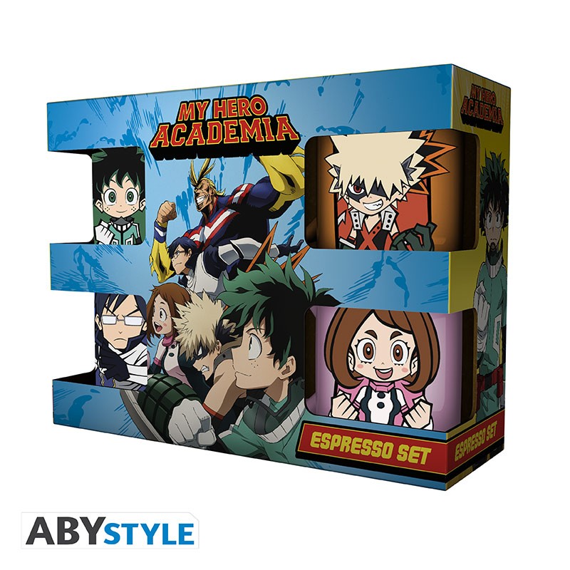 MY HERO ACADEMIA Set 4 espresso mugs Chibi