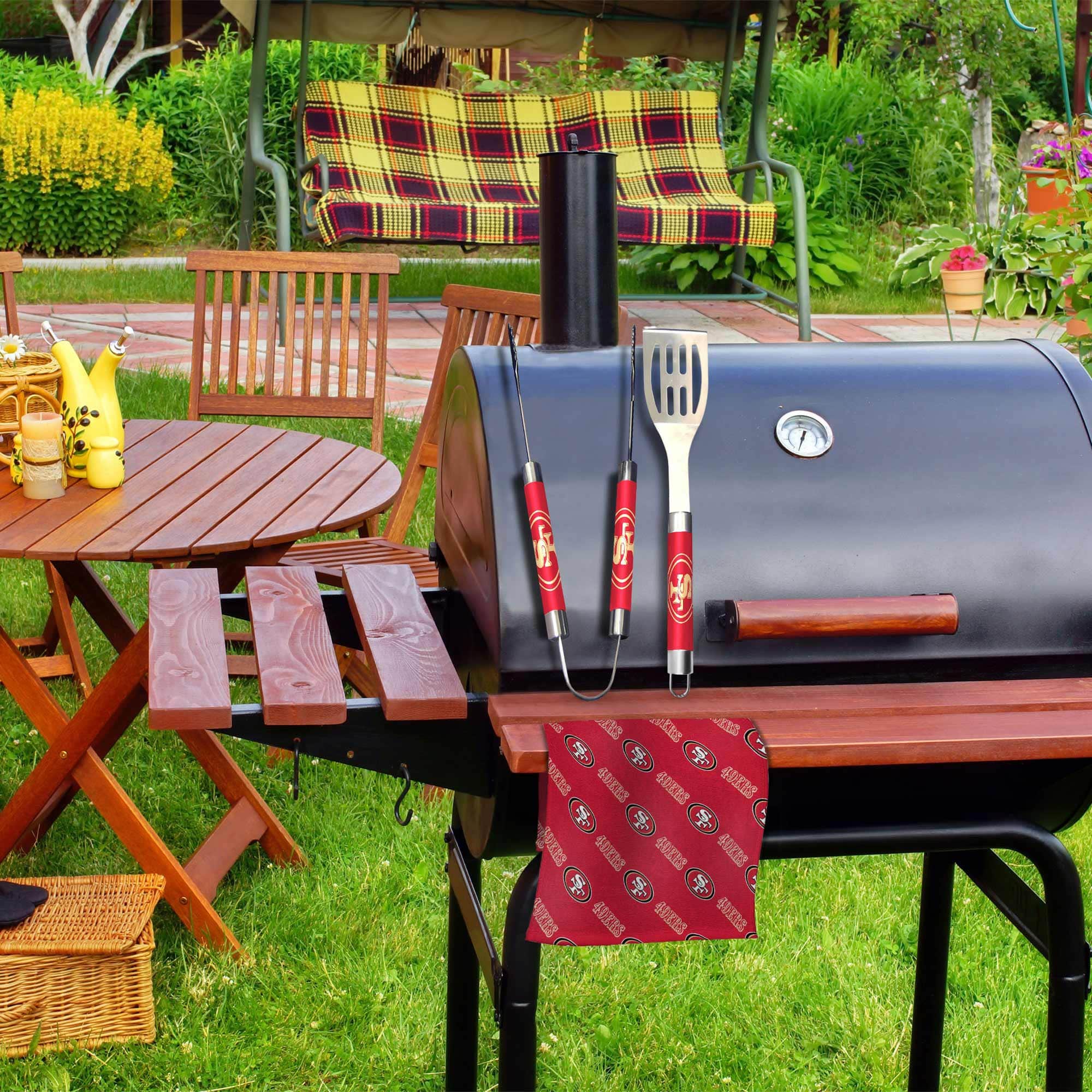 San Francisco 49ers NFL Barbecue Set (3-Piece)