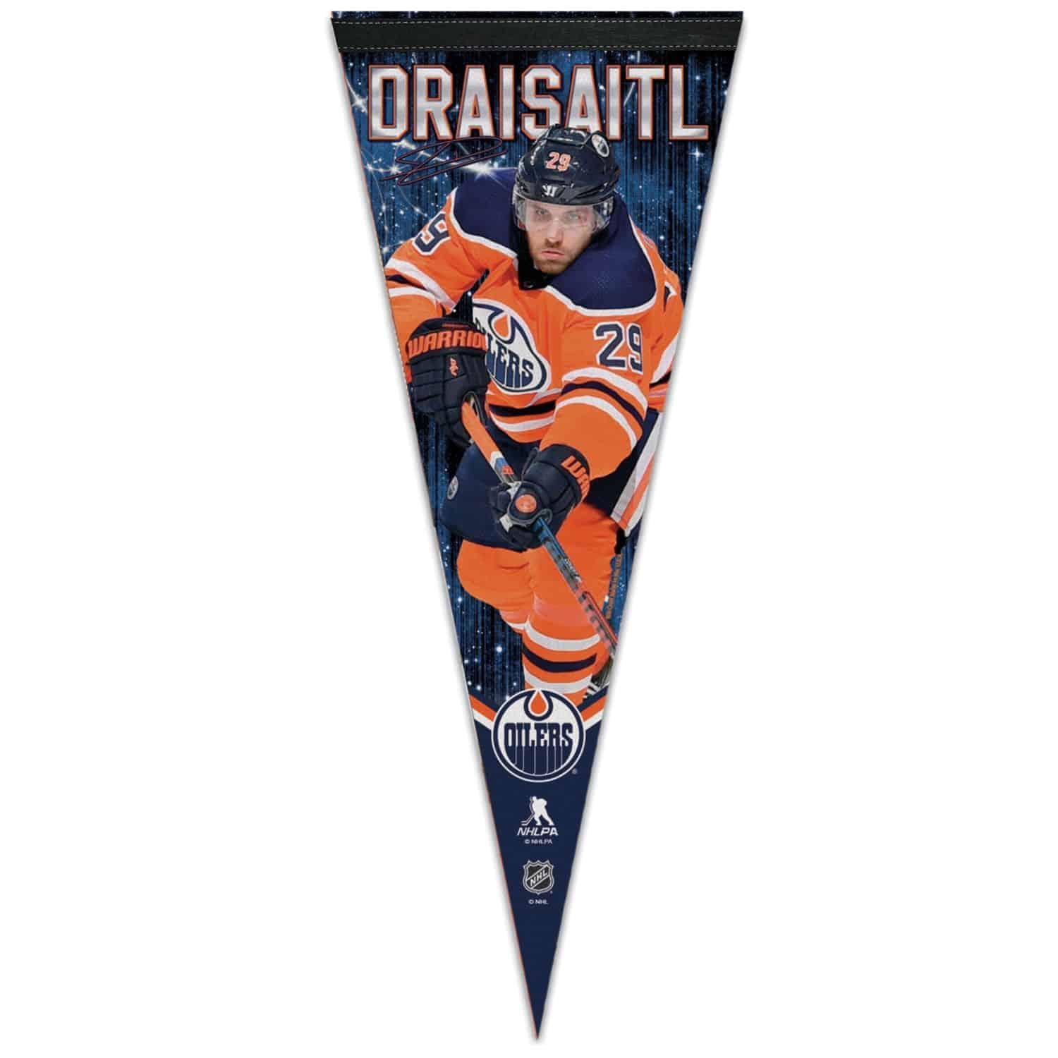 Leon Draisaitl Edmonton Oilers Player NHL Pennant