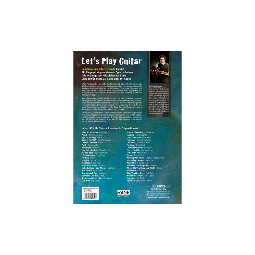 Hage Musikverlag Let's Play Guitar 2 – Thomann Ireland
