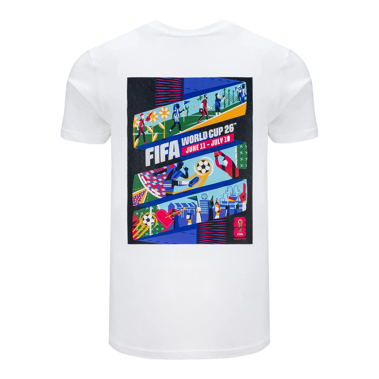 2026 Soccer Fan Collection Kansas City Poster White T-Shirt - Unisex