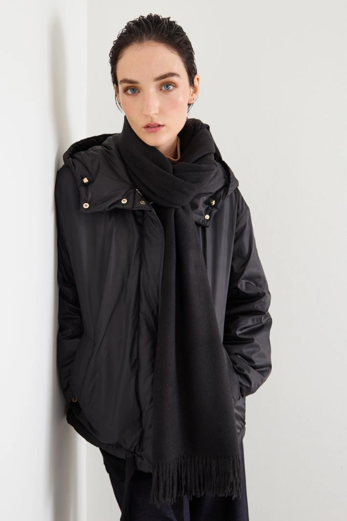 Light cloth scarf - BLACK