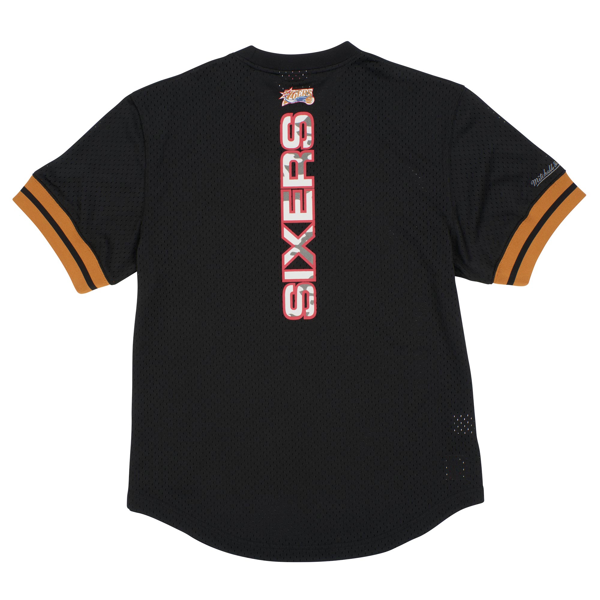 Philadelphia 76ers Mitchell & Ness Camo Reflective NBA Crew Mesh Jersey