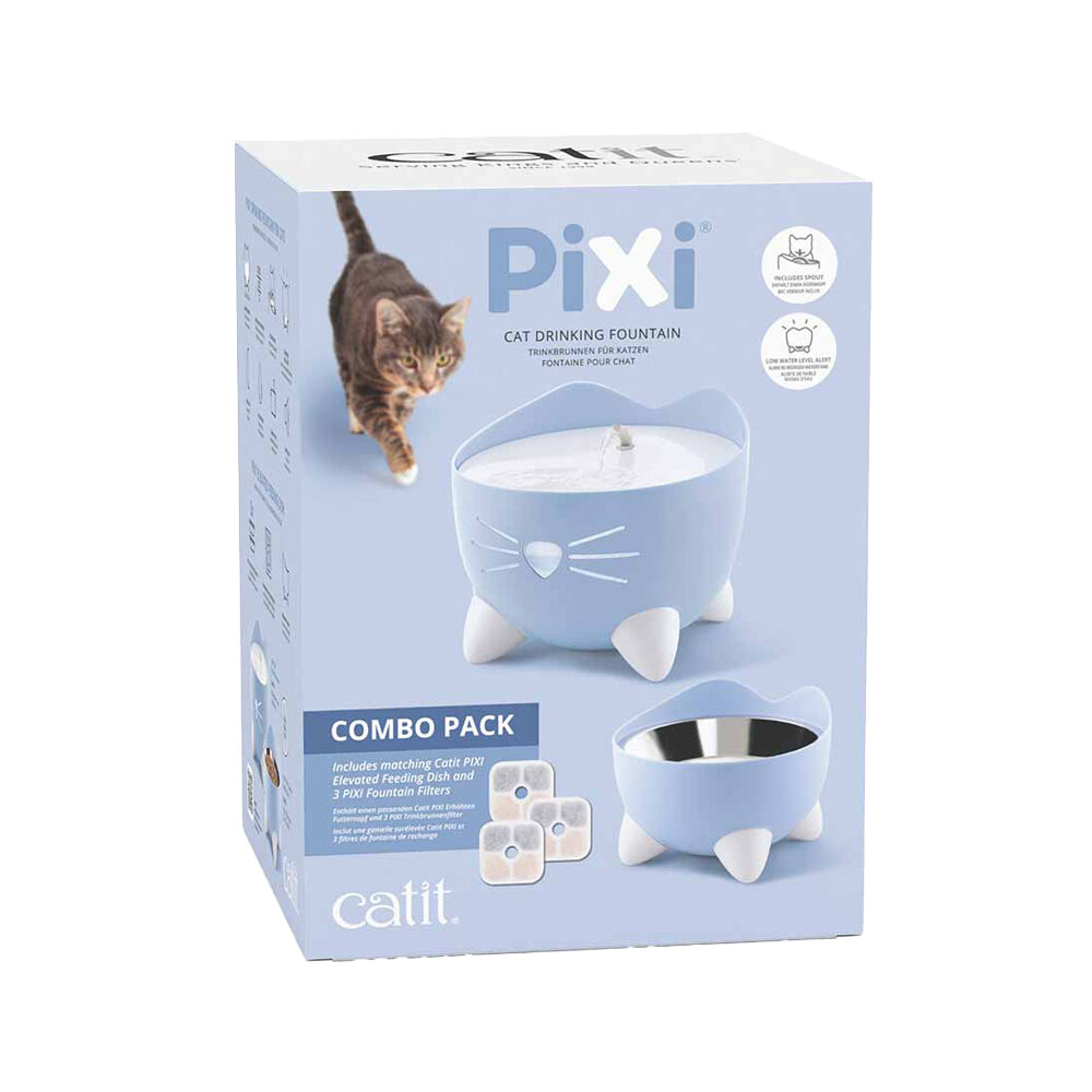 Catit PIXI Drinking Fountain Combo Kit - White