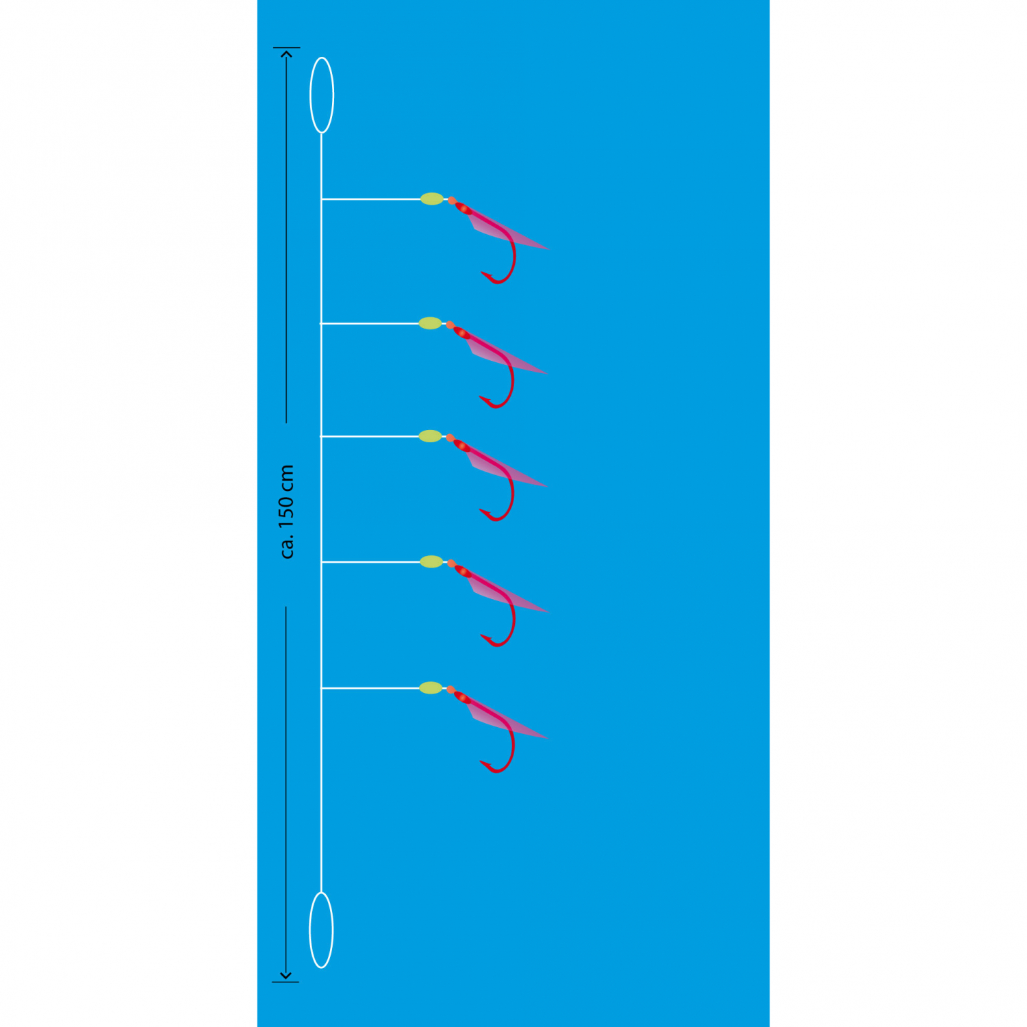 Aquantic Real Skin Vorfach Rig 5 (Pink)